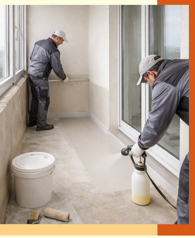 Утепление балкона жидкой теплоизоляцией в Балахне от 6008 руб./м2 | ТепломастерБлх