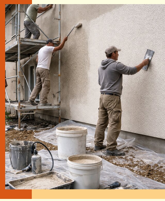 Утепление фасада жидкой пробкой в Балахне