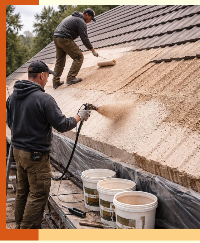 Утепление кровли жидкой пробкой в Балахне для домов и зданий