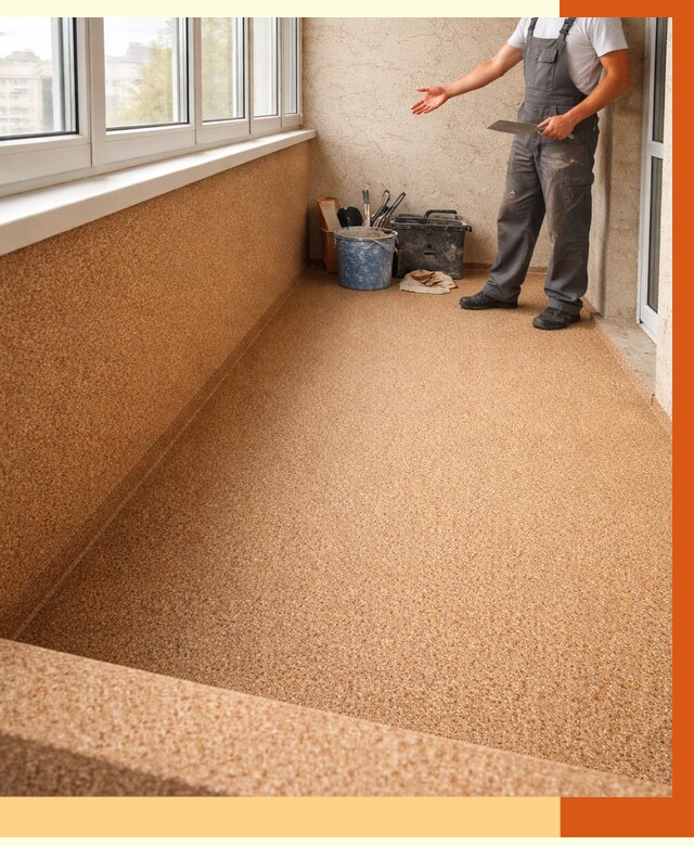 Утепление балкона жидкой пробкой в Балахне от 3814 руб/м² под ключ | ТепломастерБлх