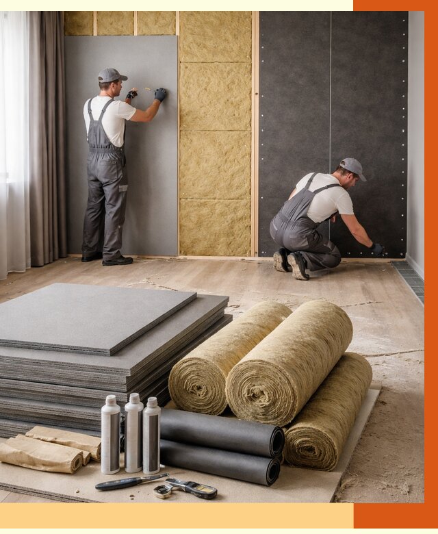 Шумоизоляция дома в Балахне от 4702 руб/м2 — комплексная звукоизоляция под ключ | ТепломастерБлх