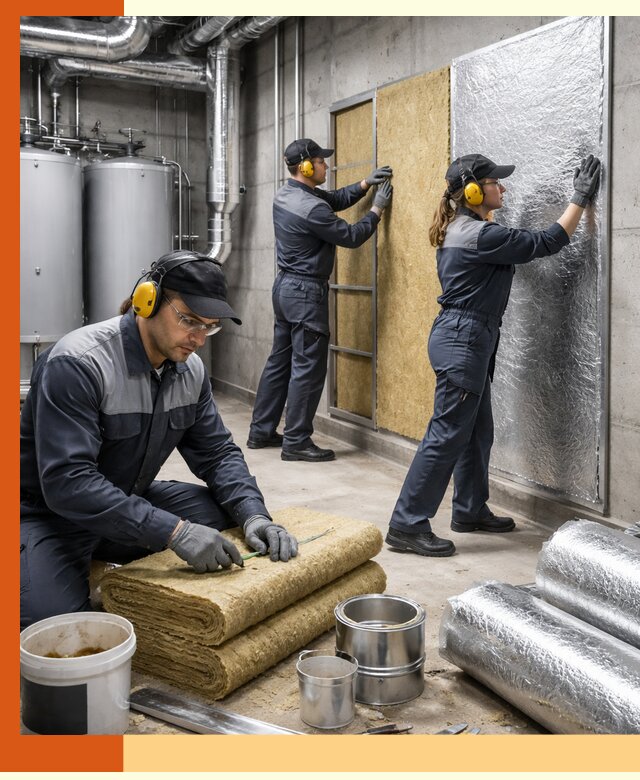 Шумоизоляция котельной в Балахне: профессиональный монтаж и материалы