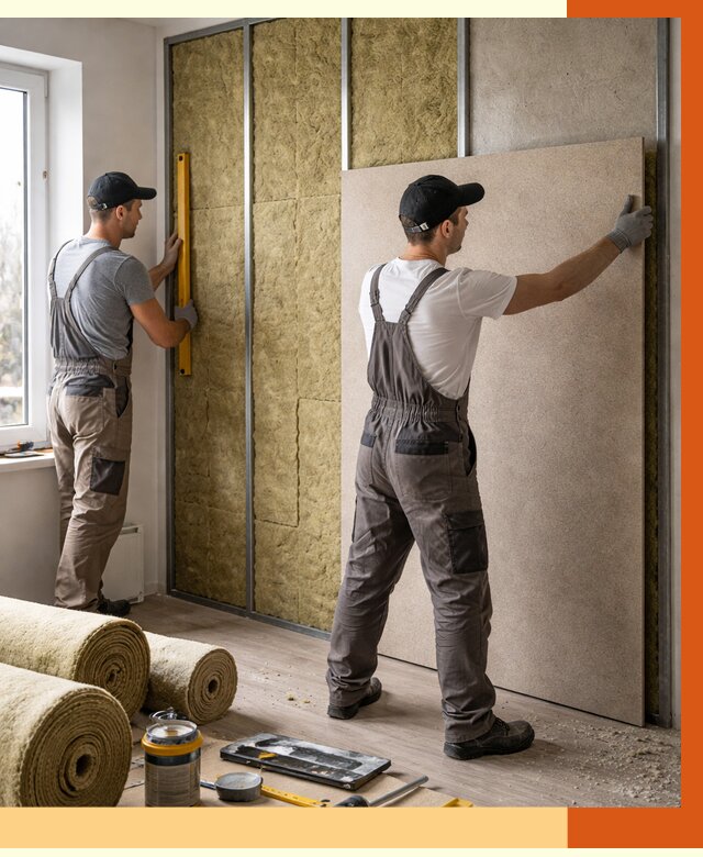 Шумоизоляция стен в Балахне от 4702 руб/м2 — звукоизоляция стен под ключ | ТепломастерБлх