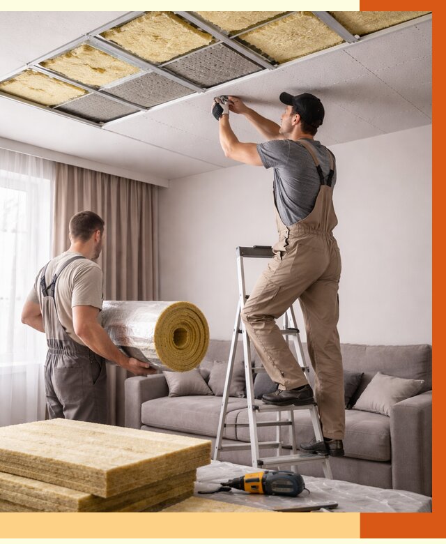 Шумоизоляция потолка в Балахне от 2351 руб. под ключ | Профессионально — ТепломастерБлх