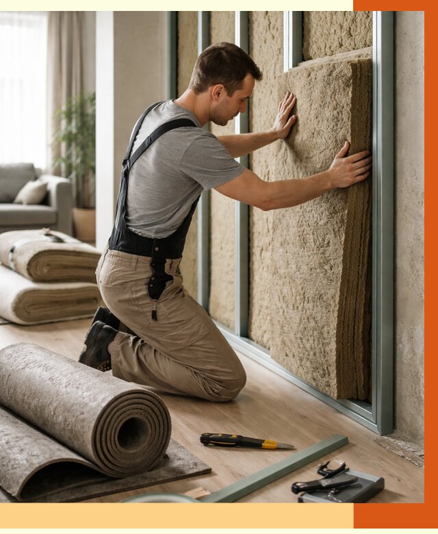 Шумоизоляция перегородок в Балахне от 1724 руб. за м2 — ТепломастерБлх