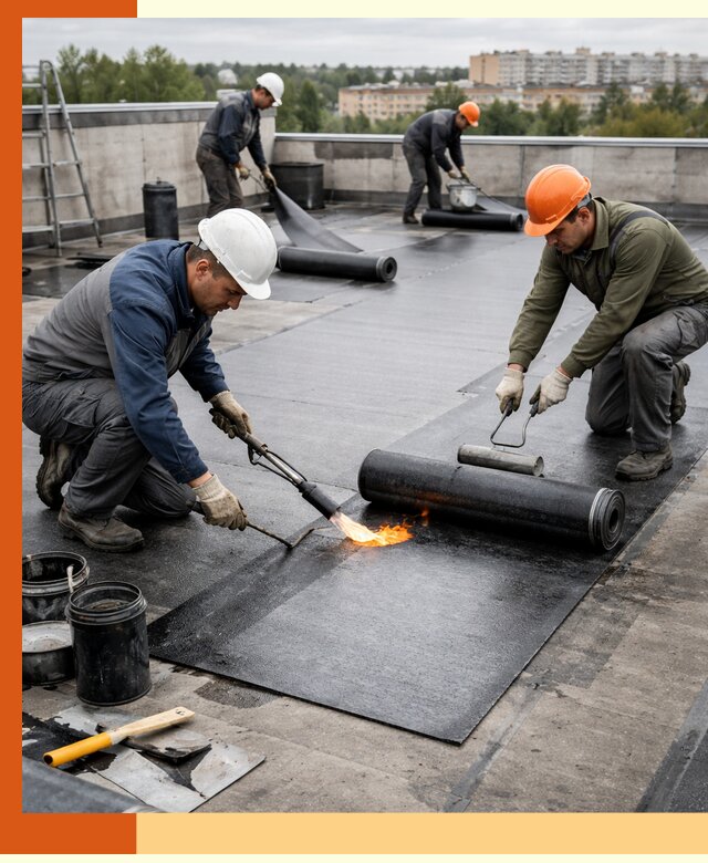 Профессиональная гидроизоляция плоской кровли в Балахне