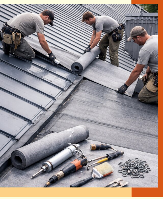 Гидроизоляция металлической кровли полимочевиной в Балахне от 8881 руб. | ТепломастерБлх