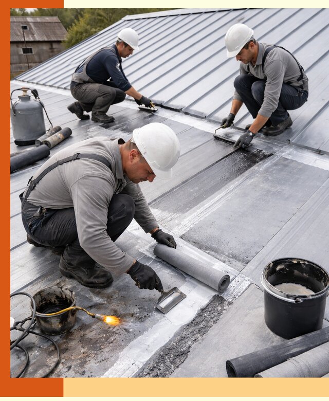 Гидроизоляция металлической кровли с гарантией в Балахне