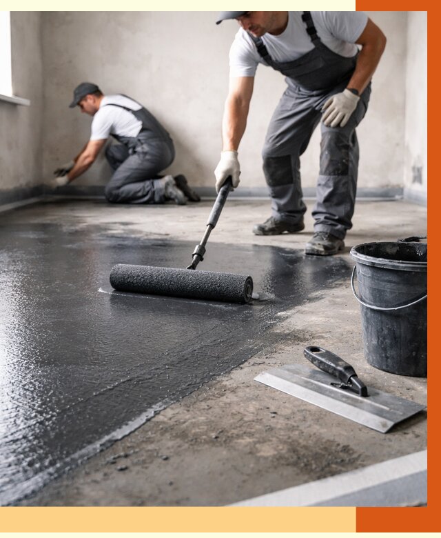 Профессиональная гидроизоляция пола в Балахне от 8881 руб. под ключ | ТепломастерБлх