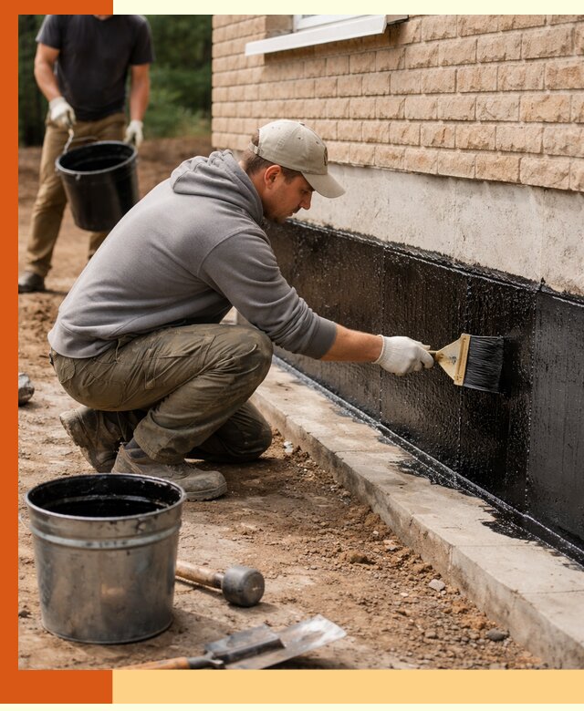 Гидроизоляция цоколя домов и зданий в Балахне эффективными методами