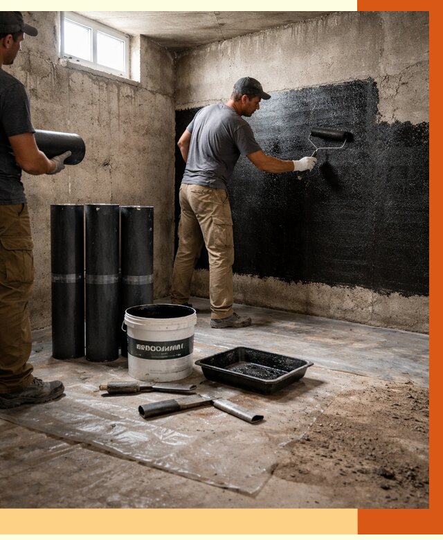 Гидроизоляция подвала в Балахне от 3657 руб. под ключ | Профессионально — ТепломастерБлх