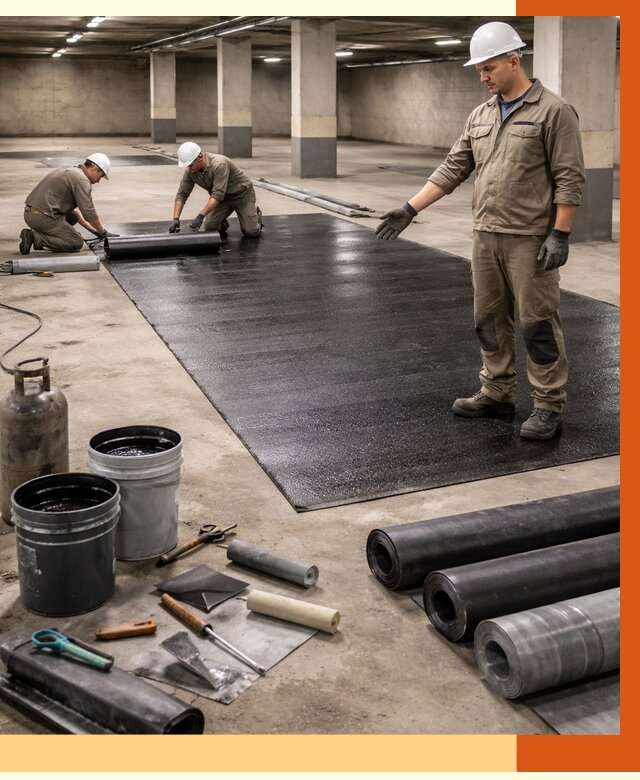 Гидроизоляция паркинга в Балахне от 1254 руб/м² — профессиональная защита | ТепломастерБлх