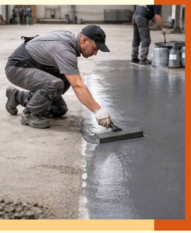 Гидроизоляция промышленного пола в Балахне от 1254 руб./м2 — ТепломастерБлх специалисты под ключ