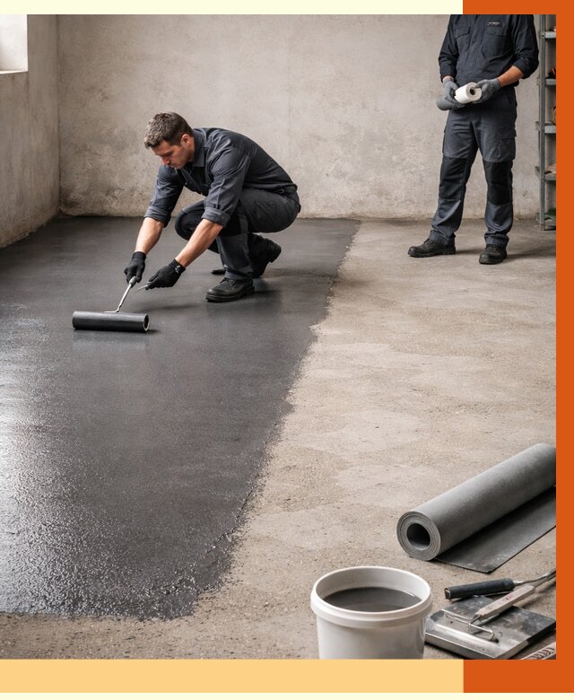 Гидроизоляция гаражного пола в Балахне от 3657 руб./м² — ТепломастерБлх профессионально