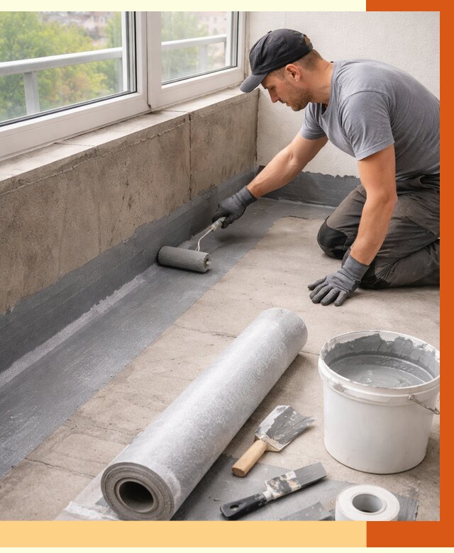 Профессиональная гидроизоляция балкона в Балахне от 4388 руб. | ТепломастерБлх