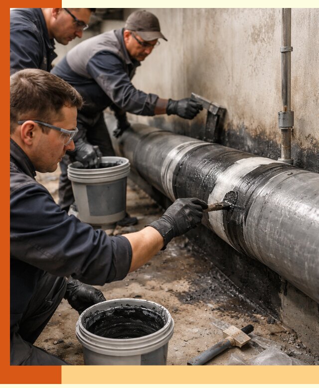 Гидроизоляция труб в Балахне — защита и герметизация коммуникаций