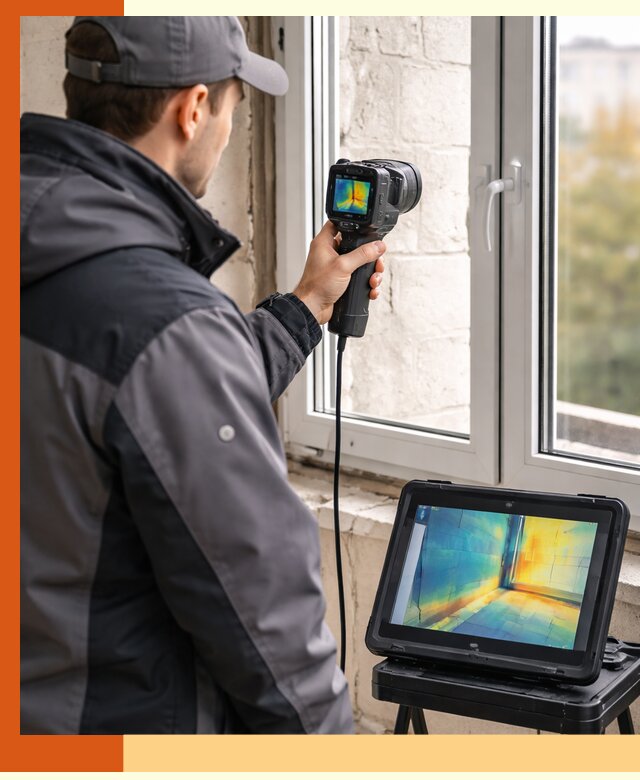 Тепловизионное обследование дома в Балахне для выявления утечек тепла