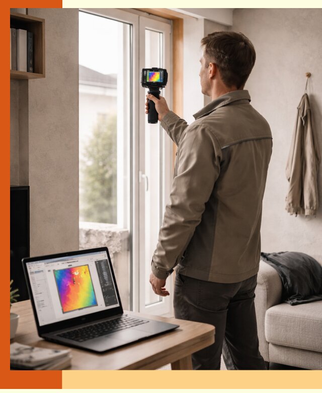 Тепловизионное обследование квартиры в Балахне для поиска утечек тепла