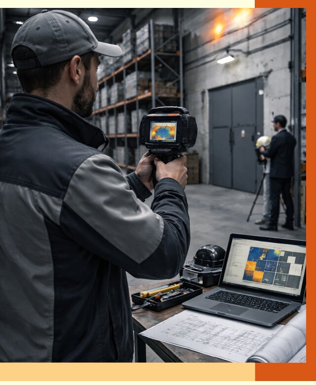 Тепловизионное обследование склада в Балахне от 6791 руб. | ТепломастерБлх