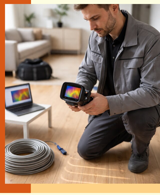 Тепловизионное обследование тёплого пола в Балахне для точной диагностики