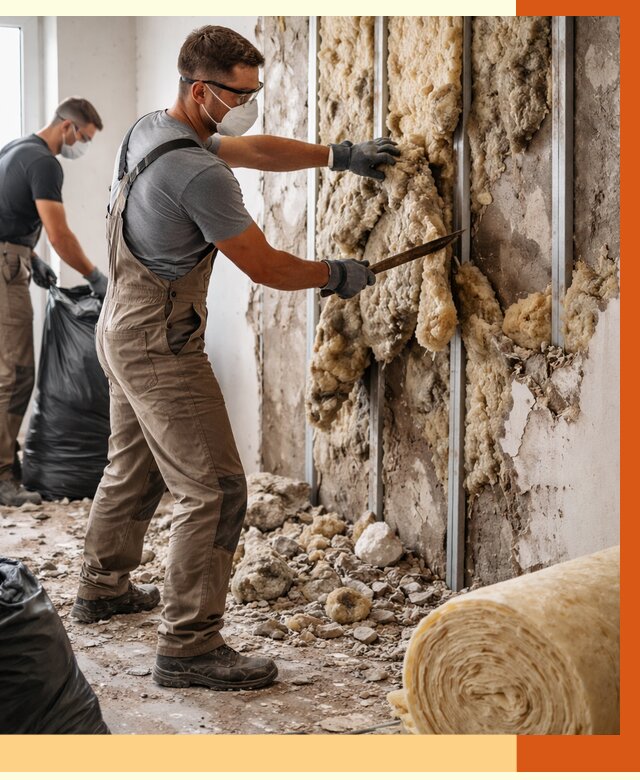 Демонтаж старого утеплителя в Балахне от 3657 руб. — работы под ключ | ТепломастерБлх