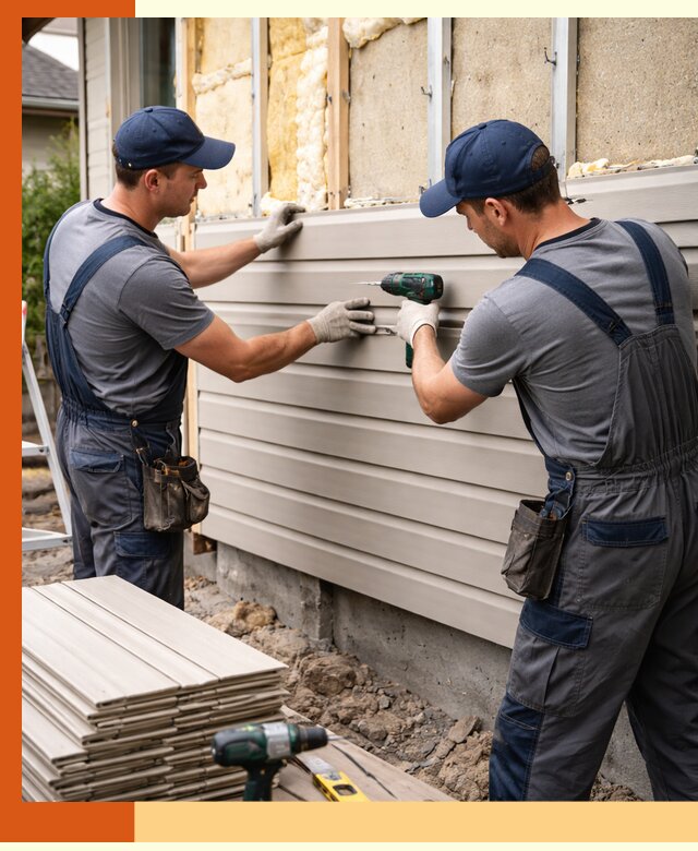 Монтаж сайдинга после утепления в Балахне качественно и надежно